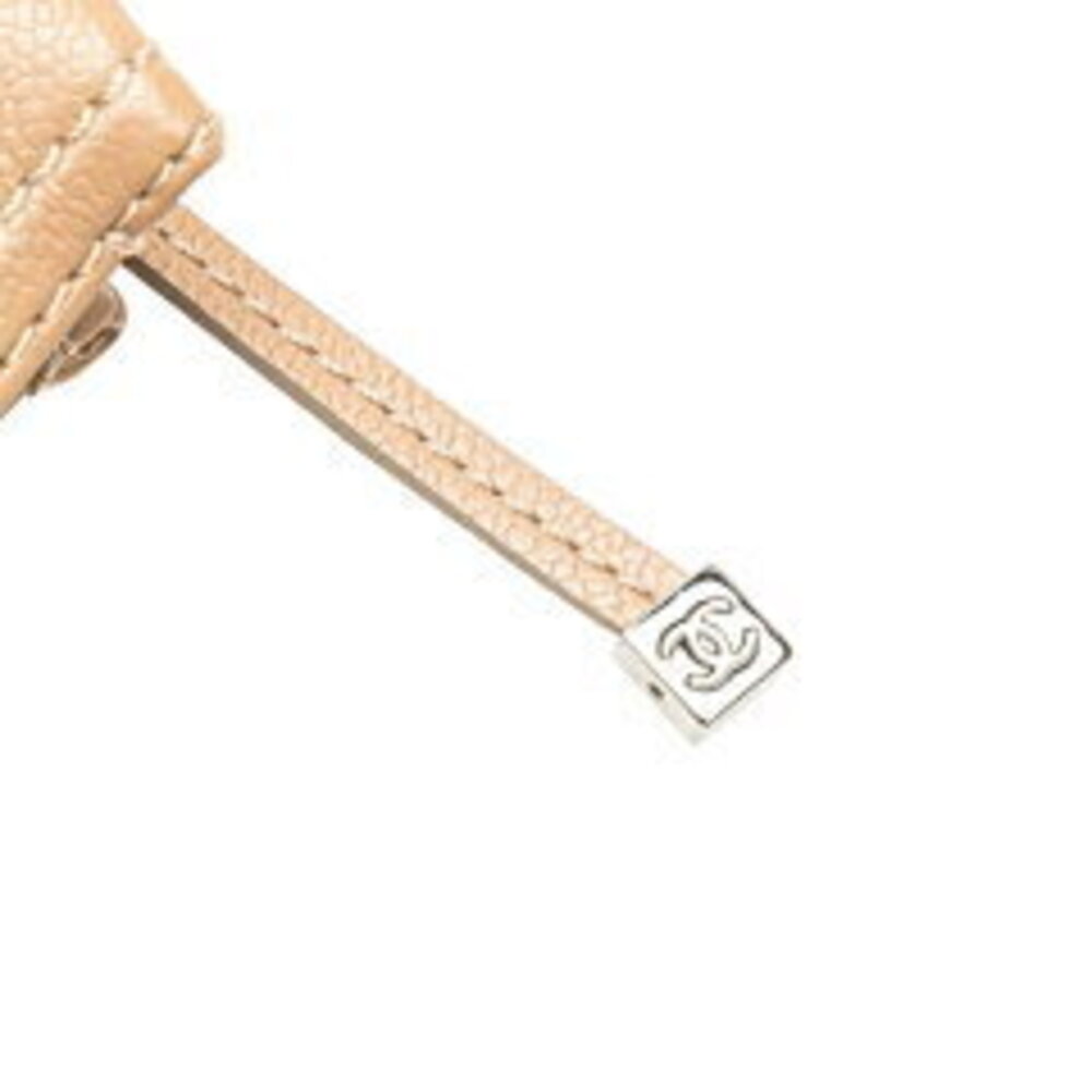 Chanel Chocobar Coco Mark Handbag Beige Tan Leather Caviar Skin - Picture 10 of 10